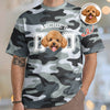 Custom Photo Dog Cat Dad Camo Pattern 3D Shirt Father's Day Gift For Husband, Dad, Grandpa HA75 921398