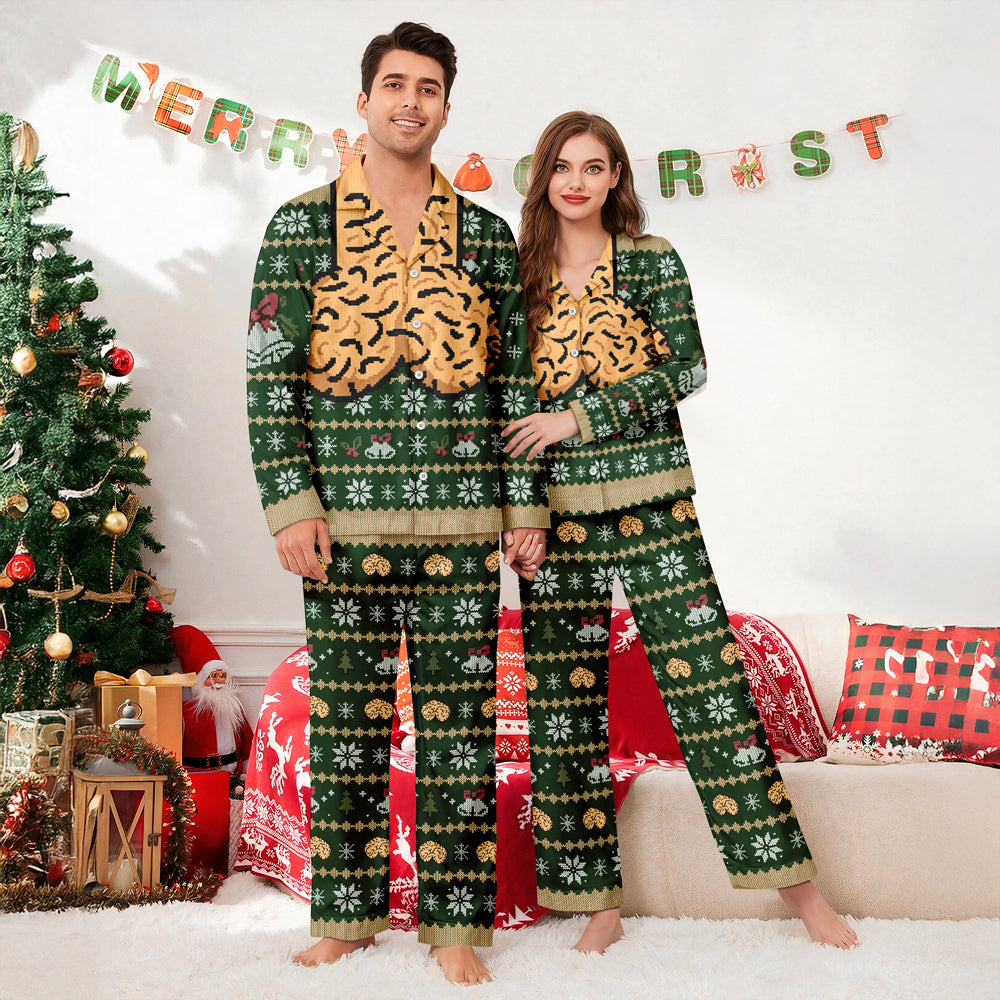 Personalized Funny Cock Christmas Pajamas Gift for Him Her TH10 171153