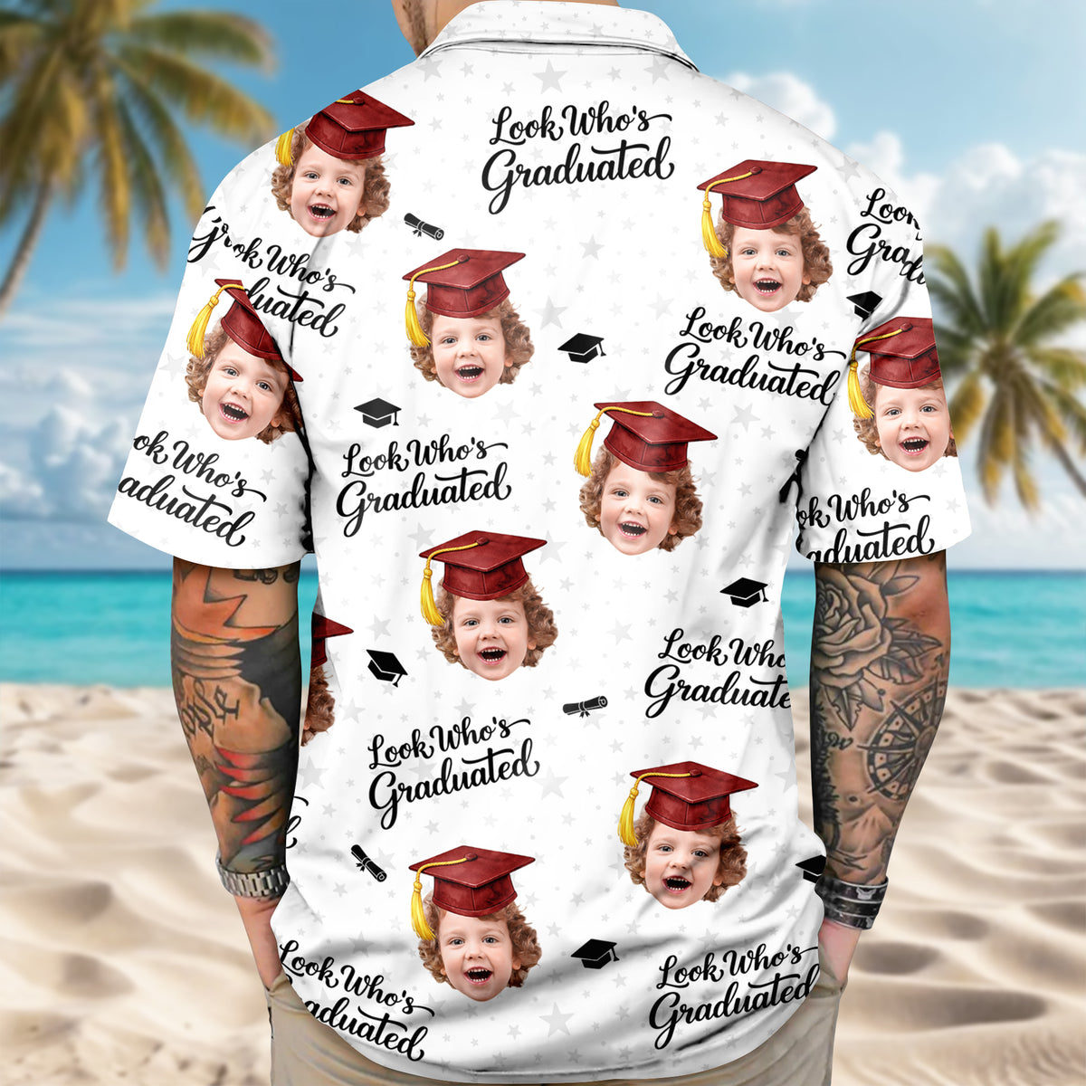 Custom Photo Look Who's Graduated Hawaii Shirt Graduation Gift HA75 921222