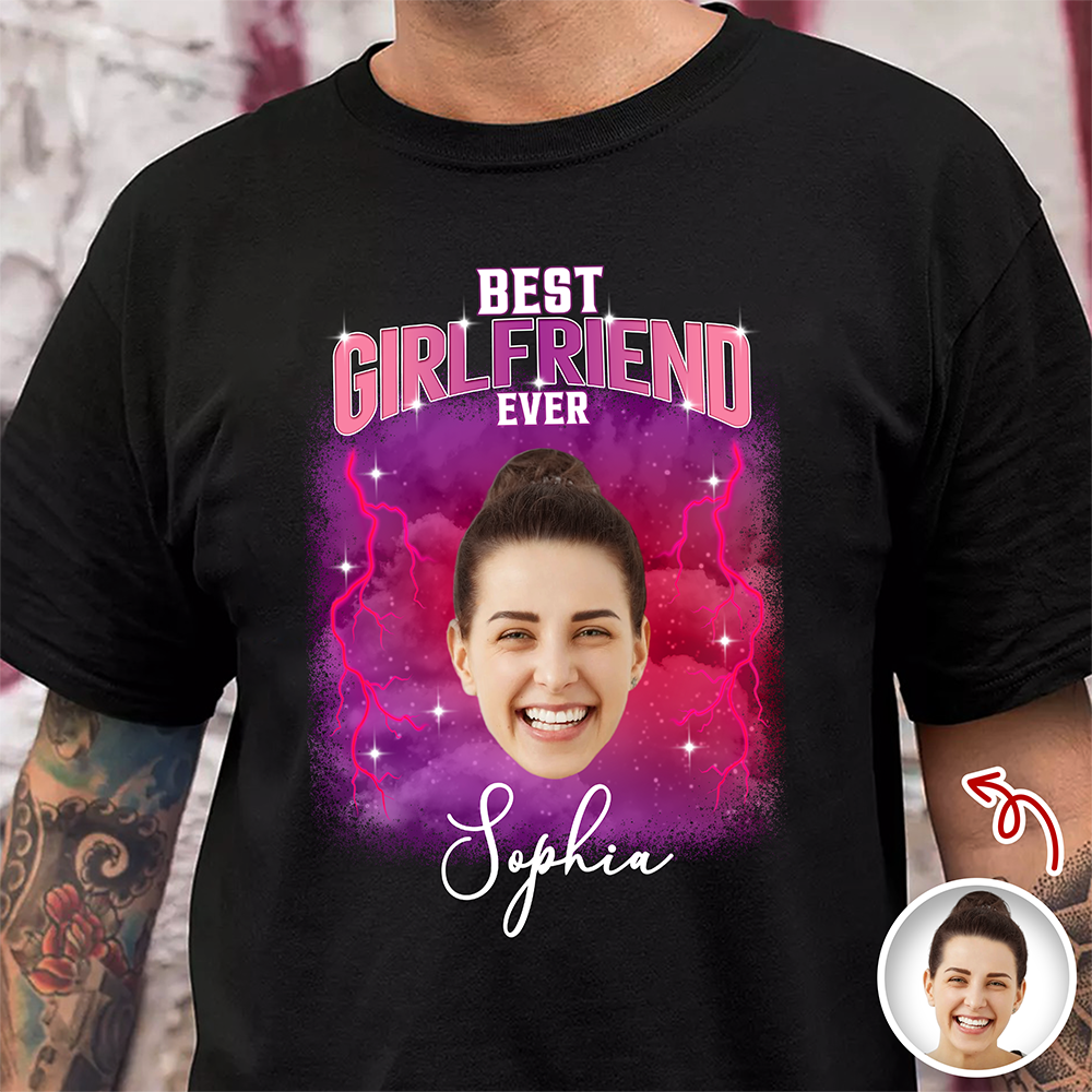 Custom Photo Best Boyfriend, Girlfriend Ever Couple Shirt TH10 894491