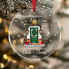 Personalized First Christmas In Our New Home Glass Ornament, New Homeowner Christmas Decoration HO82 903604