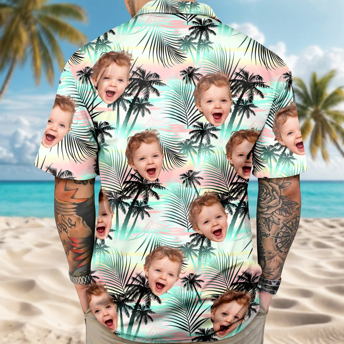 Custom Photo Tropical Summer Hawaii Shirt HO82 902380