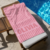 Custom Name Groovy Beach Towel – Personalized Gift for Family, Friends & Loved Ones CH07 911008
