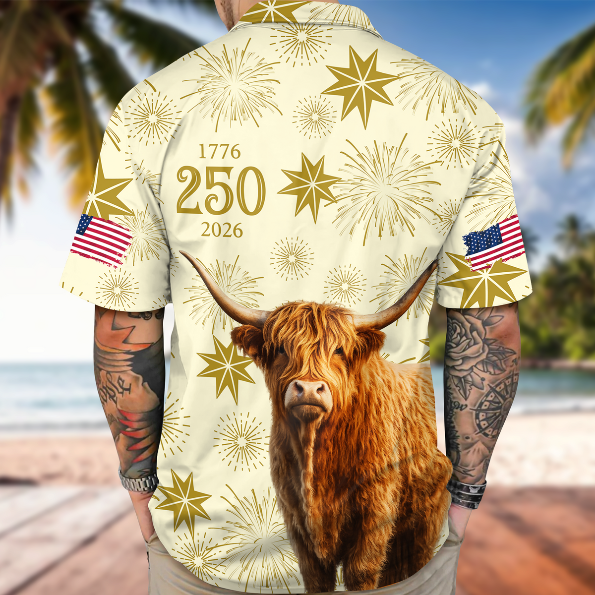 Personalized USA 250 Anniversary 1776-2026 Hawaii Shirt For Farmer, Horse Lovers CH07 910398