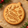 Custom Family Name Merry Christmas Cookie Stamp Gift for Bakers HA75 919626