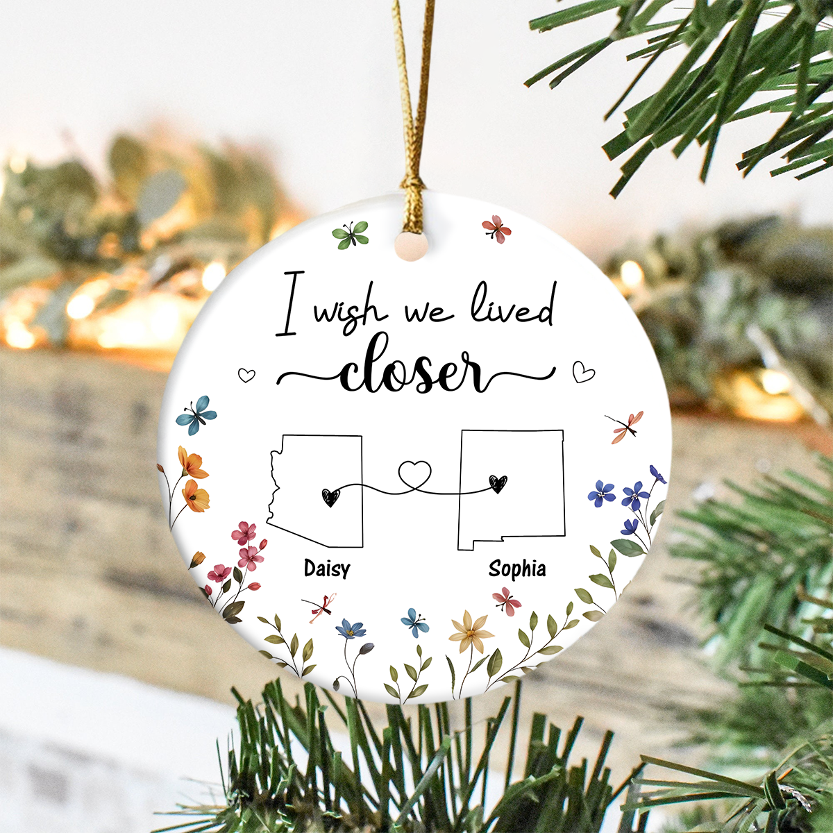I Wish We Lived Closer Personalized State By State Ornament Gift For Long Distance Relationship CH07 896126