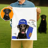 Custom Pet Golf Towel with Pet Photo, Personalized Dog Towel, Custom Cat Cotton Golf Towel HA75 898506