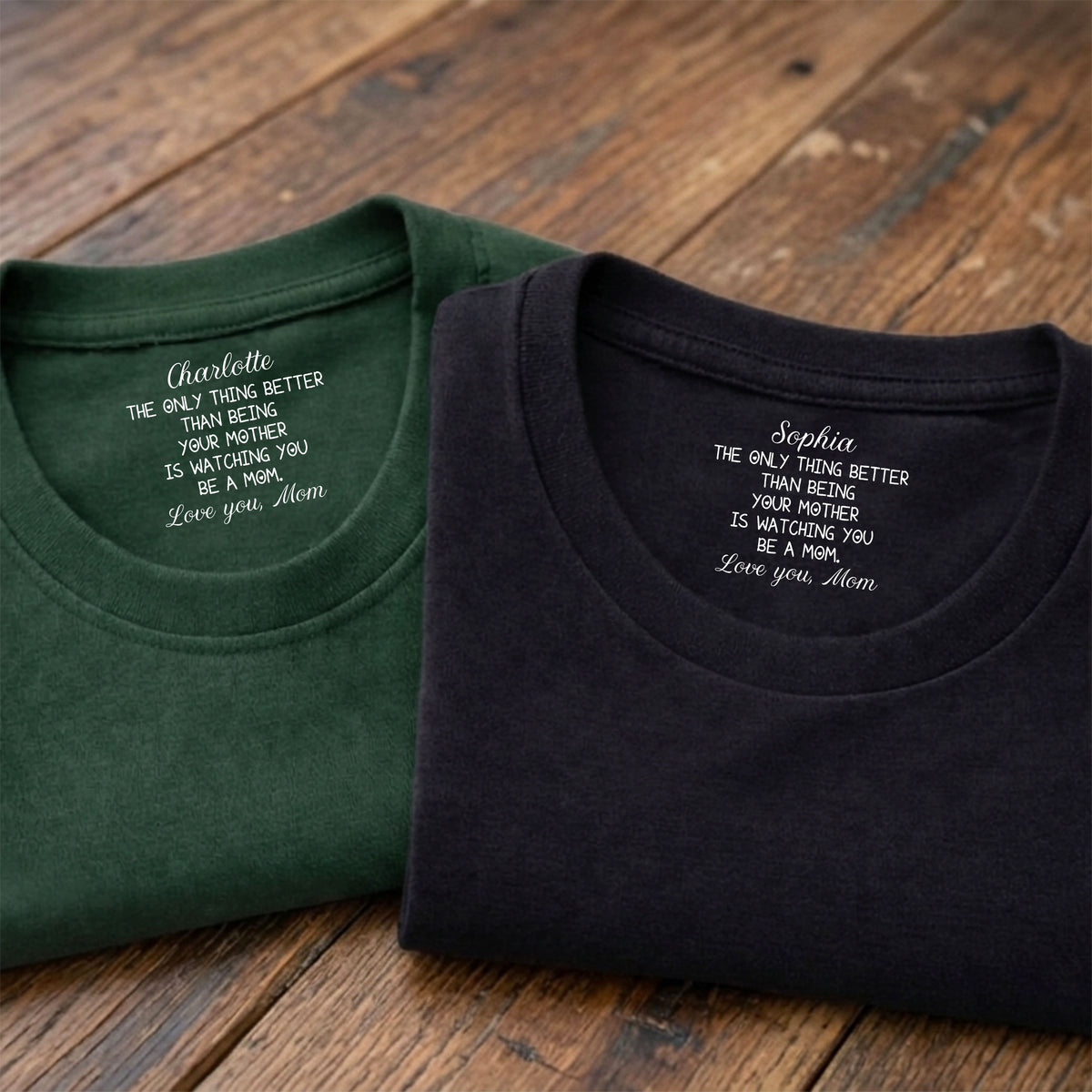 Personalized Watching You Be A Mom Neck Print Back Shirt HO82 901692