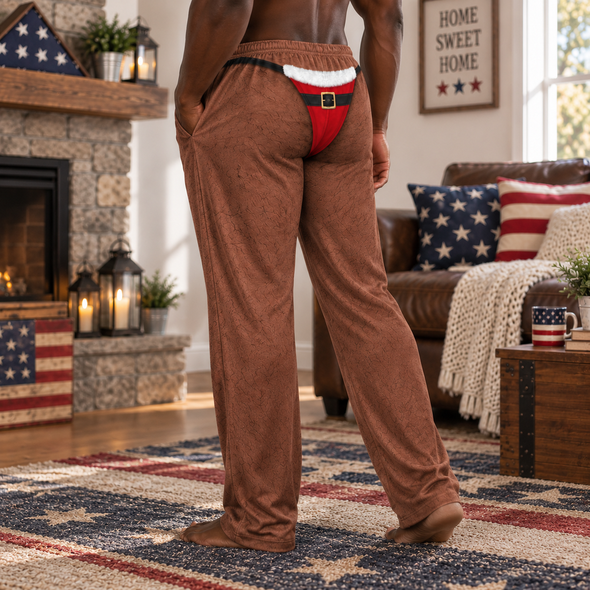Hairy Body Christmas Sweatpants Gag Gift For Him TH10 170797