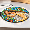 Custom Photo Stained Glass Suncatcher, Personalized Window Hanging Decor For Family LM32 670305