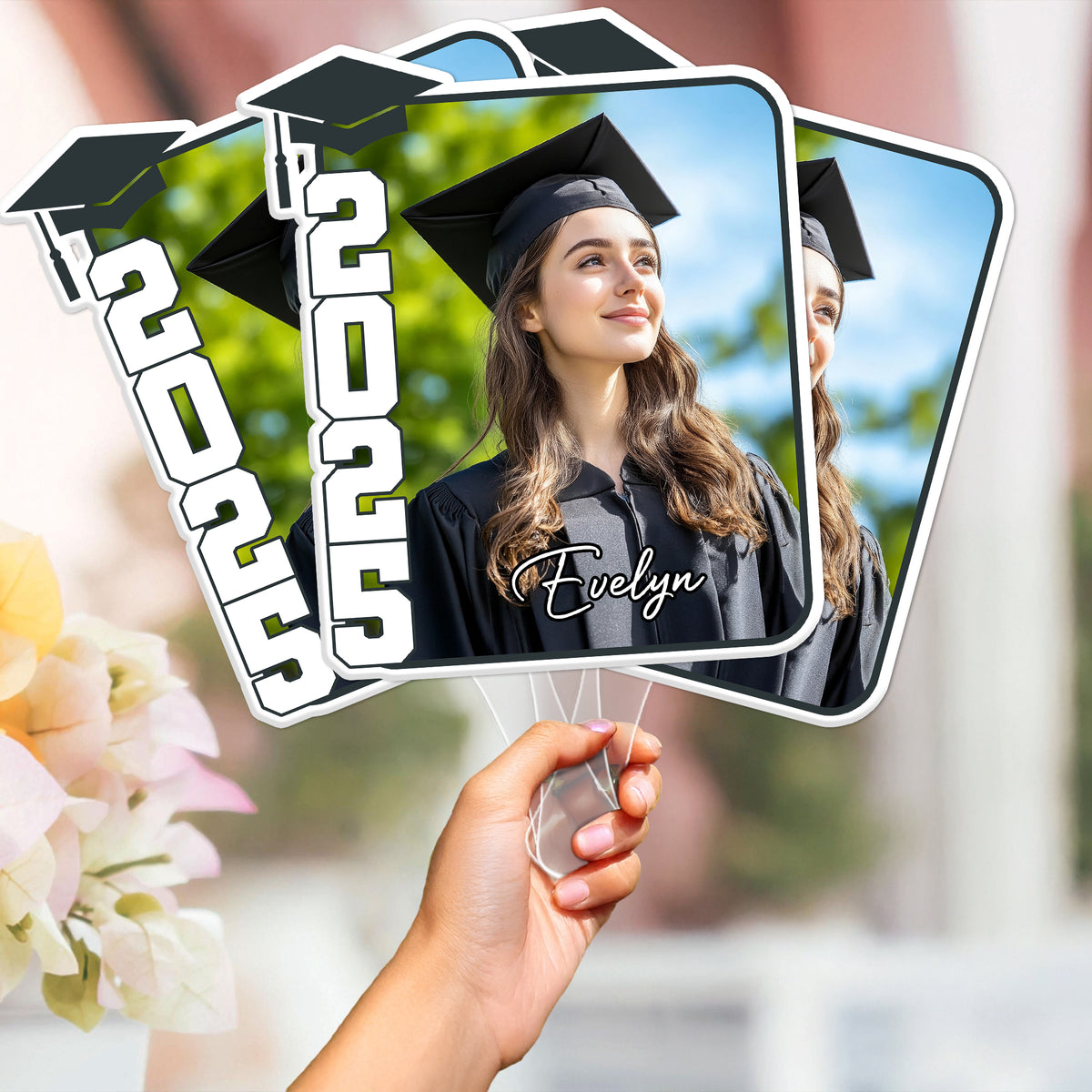 Custom Photo 2025 Graduation Perfect Gift Idea Face Fan LM32 893267
