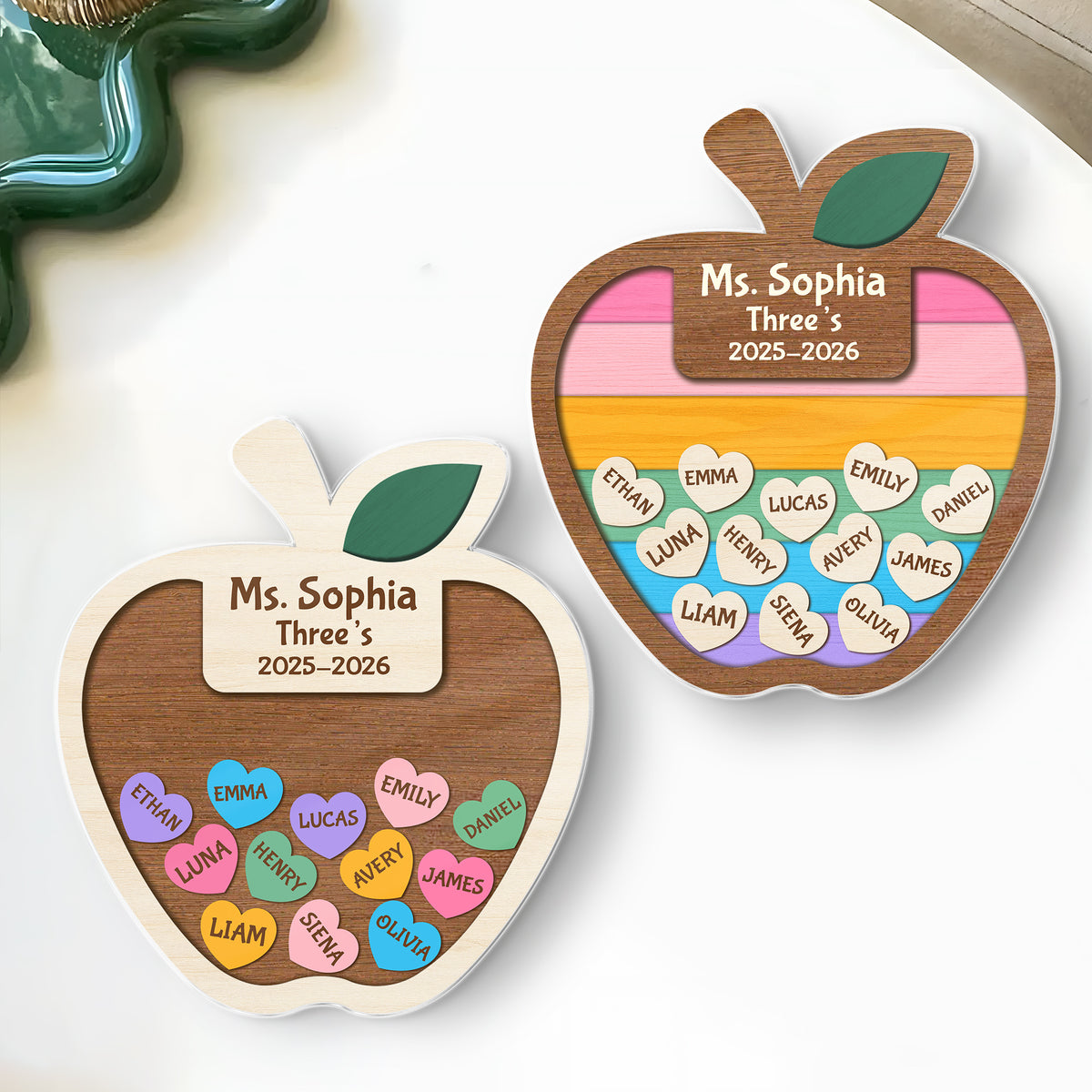 Custom Thank You Teacher – Personalized Apple Shaker Locker Magnet Gift from Students HO82 894306