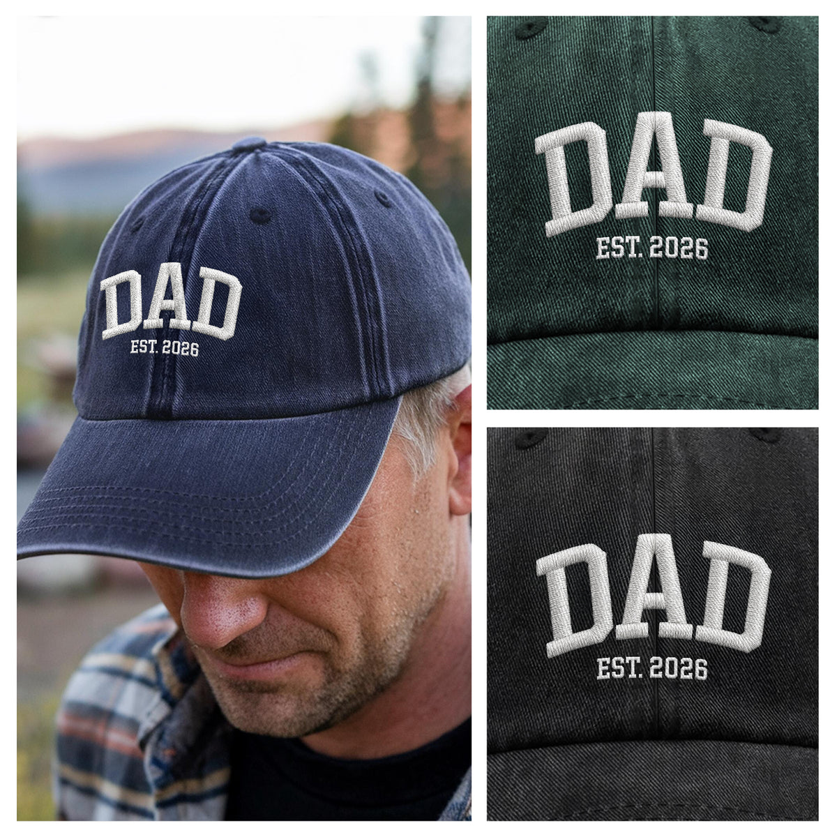 Personalized Mom, Dad Est. 2026 Embroidered Baseball Cap TH10 169307