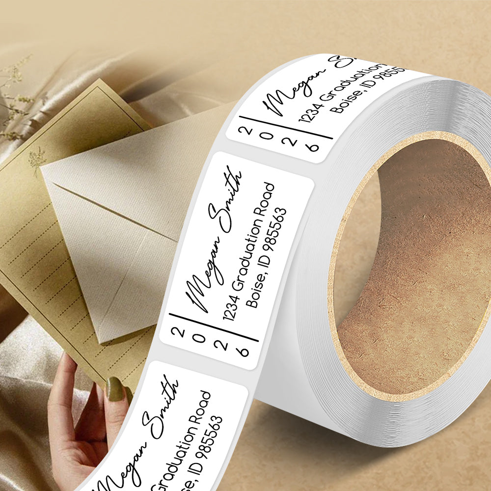Personalized Name 2026 Graduation Party Address Labels Roll Sticker LM32 899333