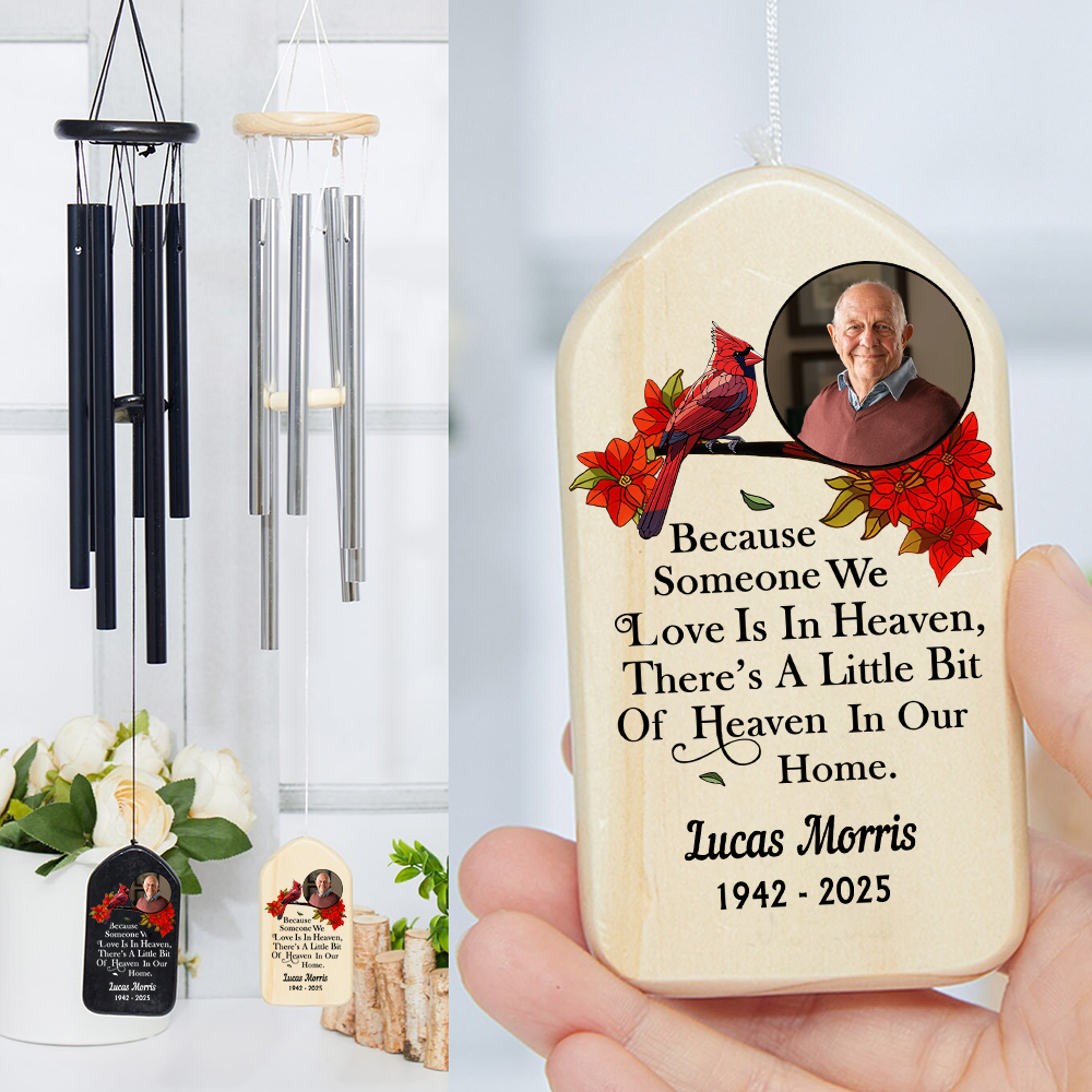 Custom Photo Memorial I'm Always With You Wind Chimes LM32 893941