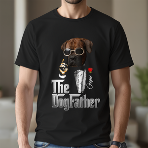 Custom Photo The Dogfather Gentlemen Shirt Personalized Gift For Dog Dad HO82 893862
