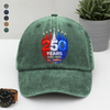 USA 250th Anniversary Rocket – America Rising Freedom Patriotic Washed Denim Baseball Cap LM32 899381