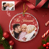 Custom Family Photo And Name Glass Ornament For Christmas TH10 894757