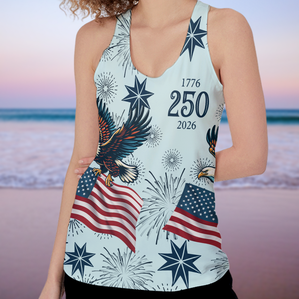 Personalized USA 250 Anniversary Eagle 1776-2026 Tanktop TH10 169235