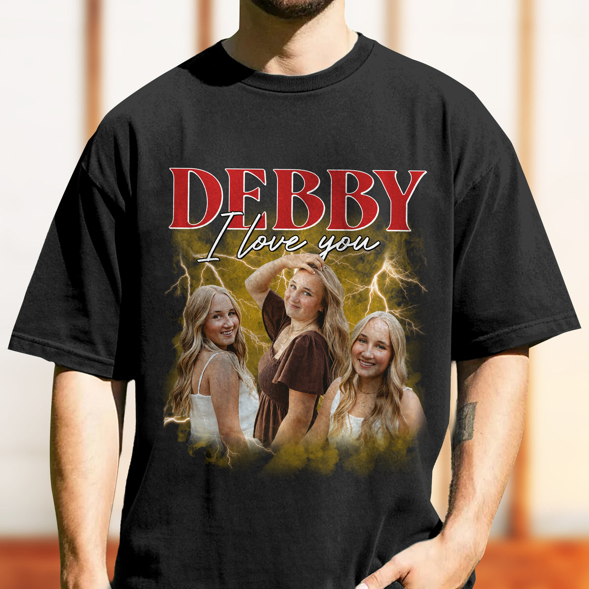 Custom Girlfriend Boyfriend Photo Vintage Bootleg Couple Comfort Shirt HO82 894904