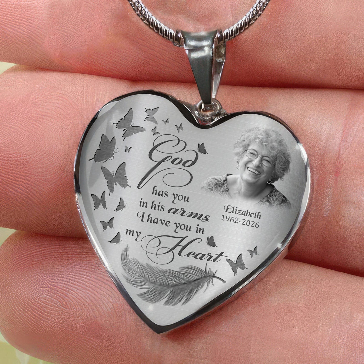 Custom Photo If Love Could Have Saved You Memorial Necklace LM32 899391
