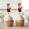 Custom Funny Face Class of 2025 Graduation Decoration Cupcake Toppers HA75 891998