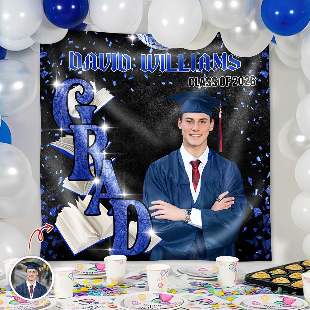 Custom Photo Golden Hour Congratulation Graduation's Day Party Backdrop LM32 899375