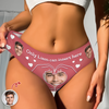 Custom Photo Only Him Underwear Women Briefs Funny Valentine Gift HA75 920040