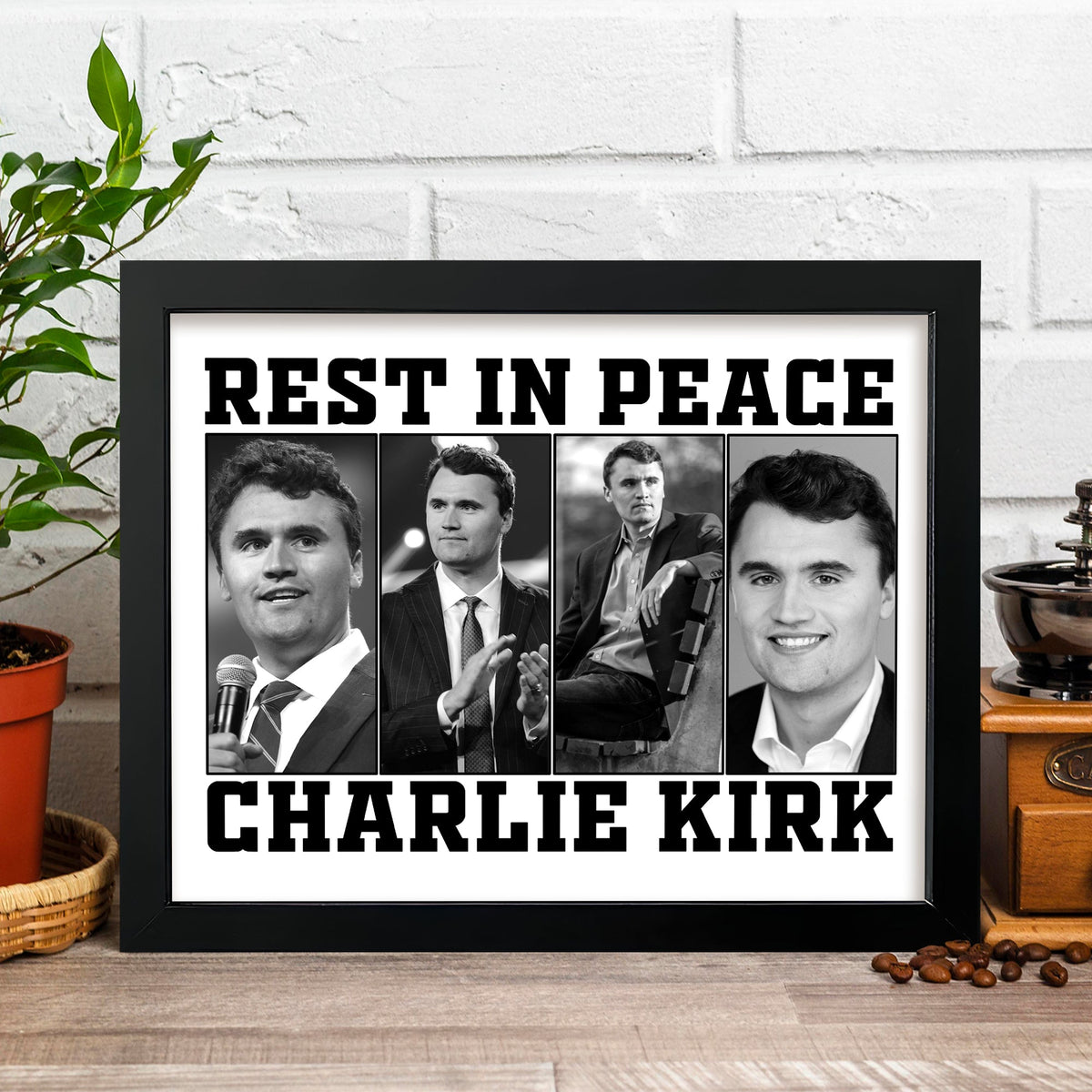 Rest In Peace For Charlie Kirk Memorial Picture Frame HO82 65738