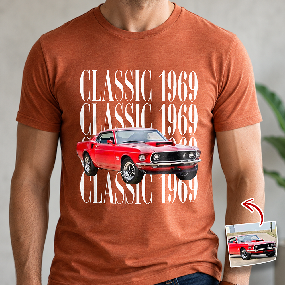 Custom Car Photo Vintage Comfort Shirt - Personalized Gift for Car Lovers TH10 170155