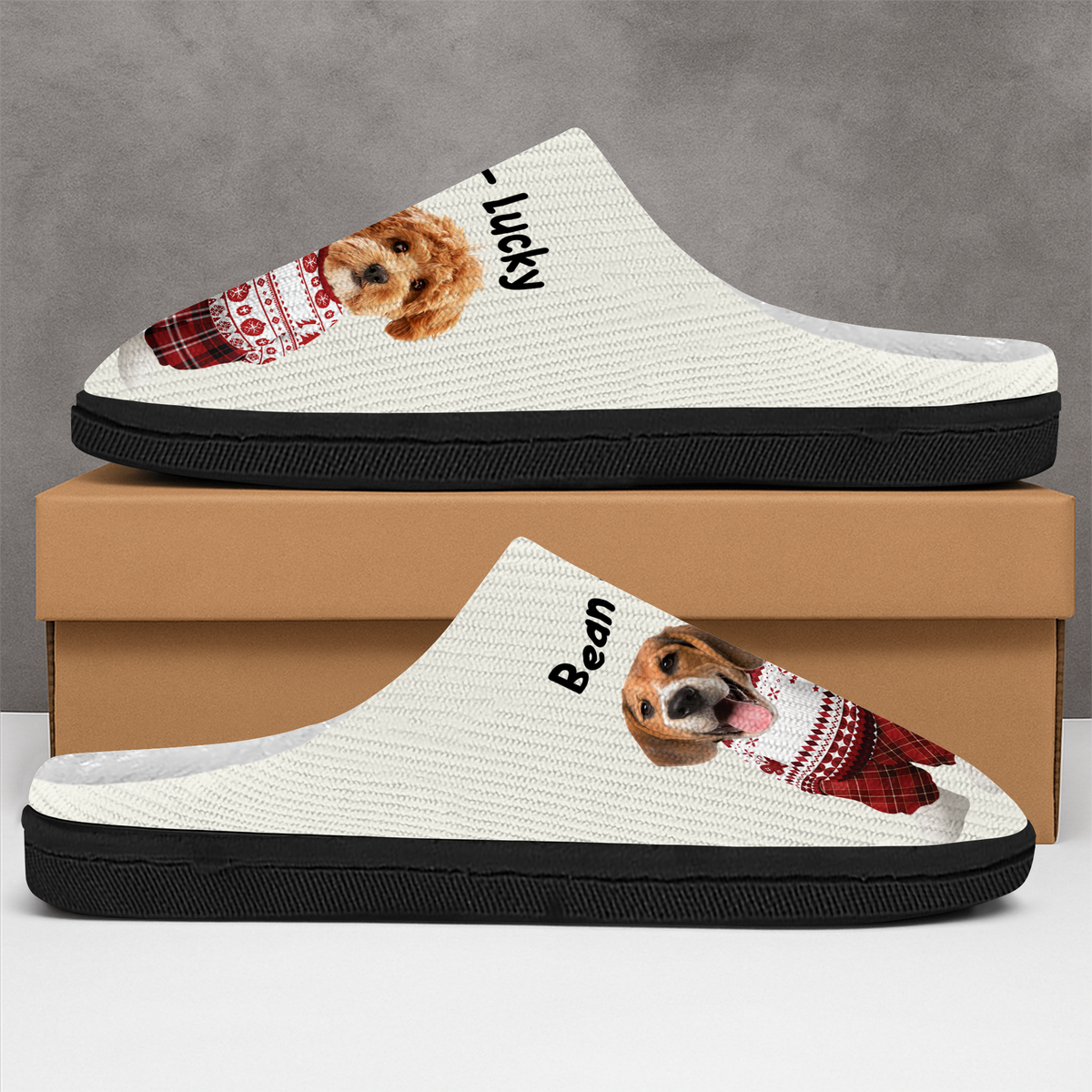 Custom Dog Photo Slippers Christmas Gift For Dog Lovers TH10 896773