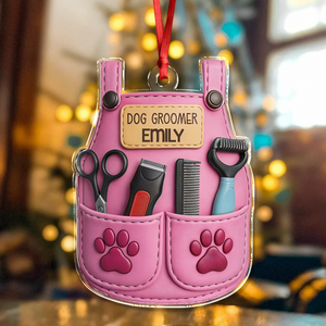Personalized Pet Groomer Christmas Acrylic Ornament LM32 895489