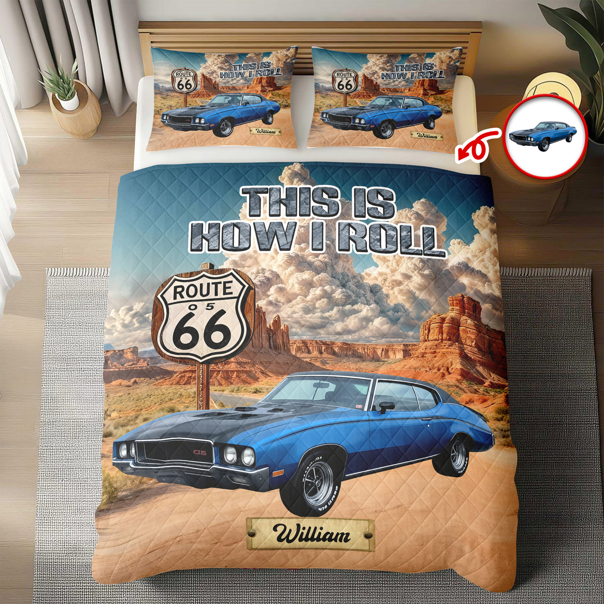 Custom Car Photo This Is How I Roll Bedding Set Gift For Car Lover CH07 899928