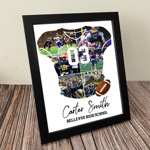 Senior 2026 Football Photo Collage Personalized Picture Frame HO82 900718