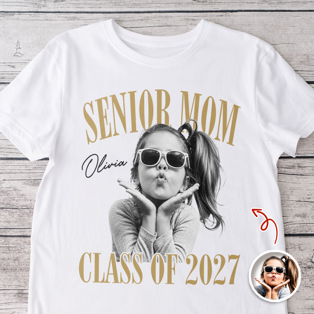 Custom Retro Senior Mom 2027 Bright Shirt - Personalized Class of 2027 Gift CH07 180302