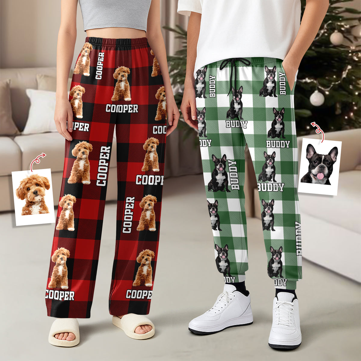 Custom Photo Dog Cat Sweatpants Christmas Gift For Dog Cat Lovers HA75 898346