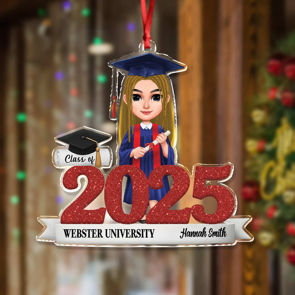 Personalized Class Of 2025 Graduation Senior Keepsake Acrylic Ornament LM32 897185