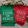 Personalized Come In Peace Couple Christmas Shirt, Funny Xmas Gift HO82 900684