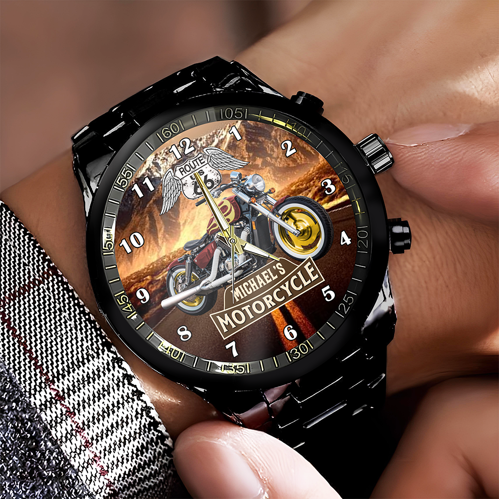 Custom Photo Motorcycle - Personalized Biker Hand Watch Motorcycle Lovers Gift CH07 895768