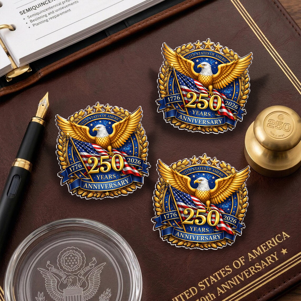 USA 250th Anniversary 1776 - 2026 Acrylic Pin HA75 920978