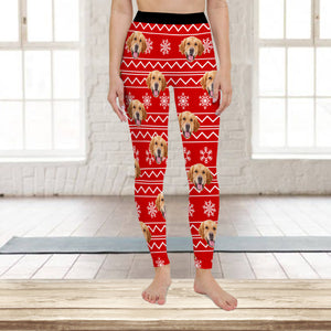 Custom Photo Christmas Dog Legging HO82 900538
