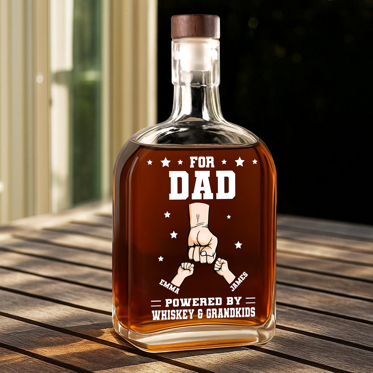From The Reason You Drink - Family Personalized Whiskey Bottle HA75 892486