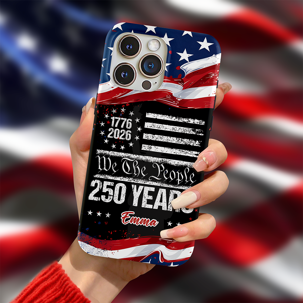 Custom Name 250 Years USA 250th Birthday 1776-2026 Eagle Phone Case HA75 920198