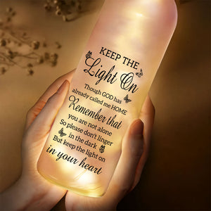 Custom Photo Though Absent, You Are Always Near Bottle Lamp LM32 893209