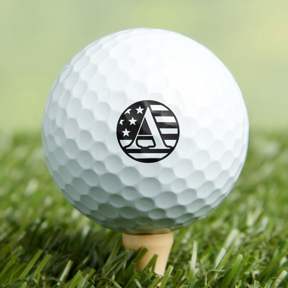 Personalized Letter Golf Ball Stamp Box Gift Gift For Golfer, Golf Ball Marker CH07 910070
