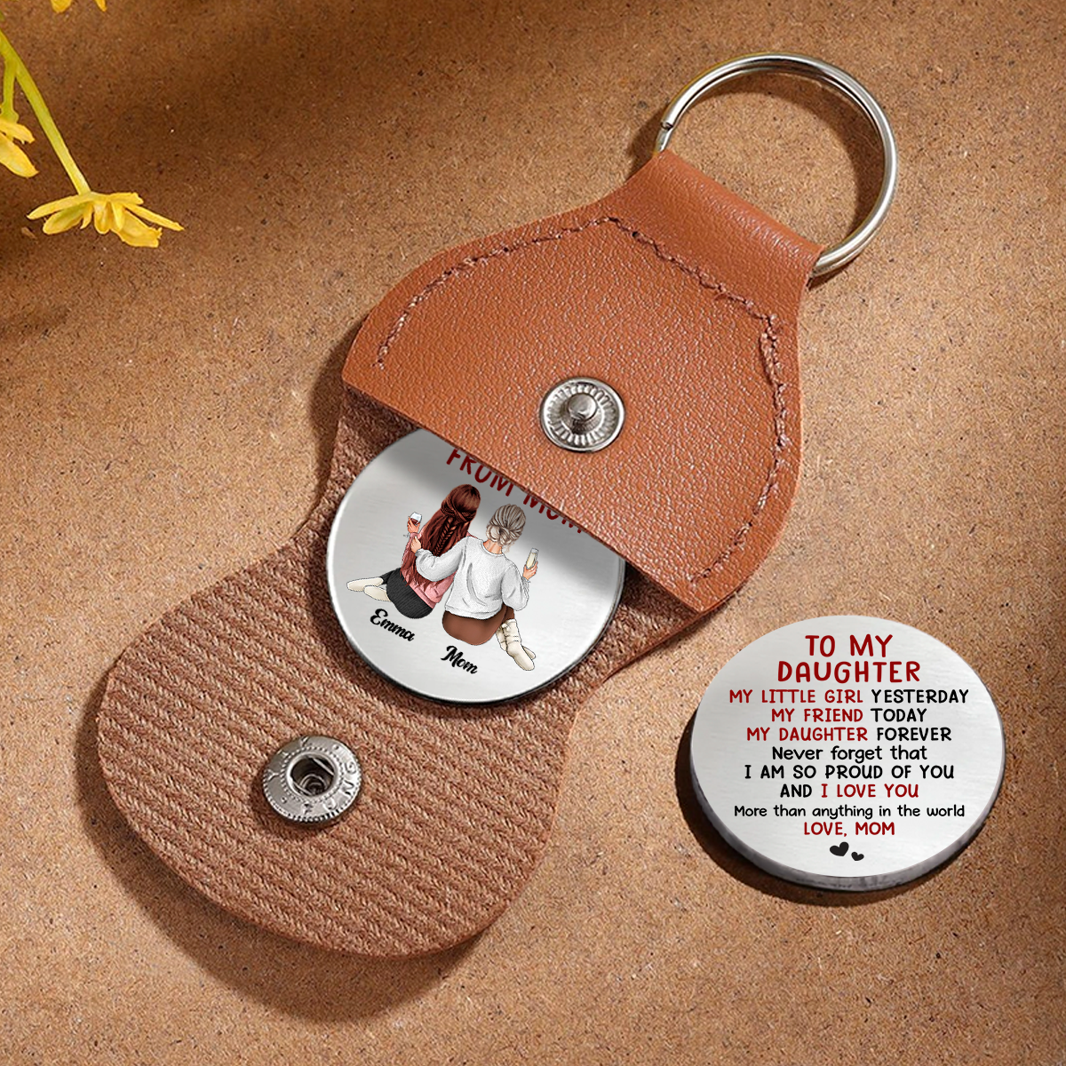 Personalized A Hug From Mom Pocket Hug Birthday Gifts for Mom, Daughter HO82 900492