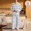 Custom Baby Face Best Dad, Mom Ever Retro Pajamas - Personalized Gift for Parents, Father's Day LM32 669007