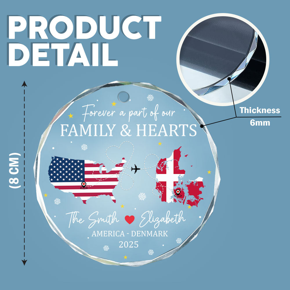 Forever A Part Of Our Family Glass Ornament For Christmas TH10 894849