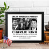Great America Patriot Prayers Up for Charlie Kirk Memorial Picture Frame HO82 65742