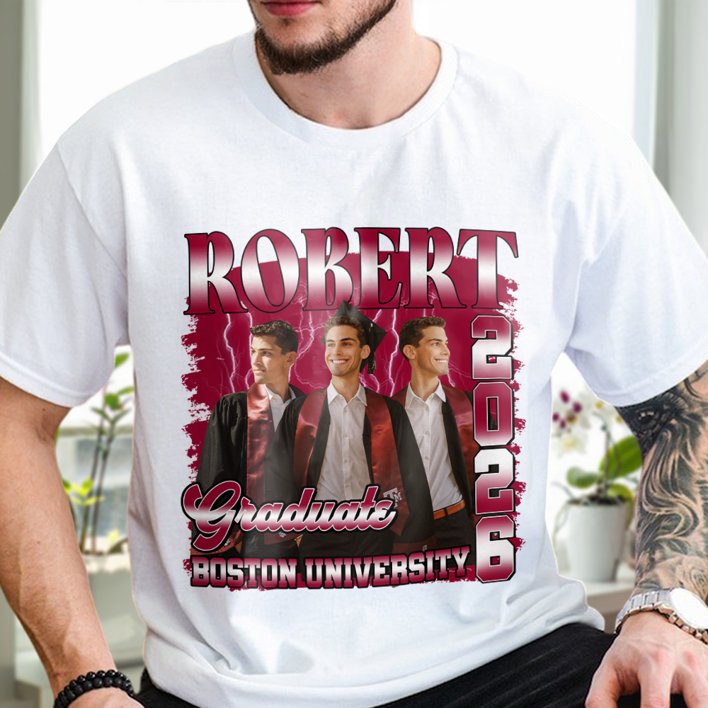 Custom Photo Graduate Class Of 2026 Bright Shirt Gift for Graduate HO82 901664